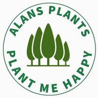 Alan's Plants Garden Centre logo — plant me happy